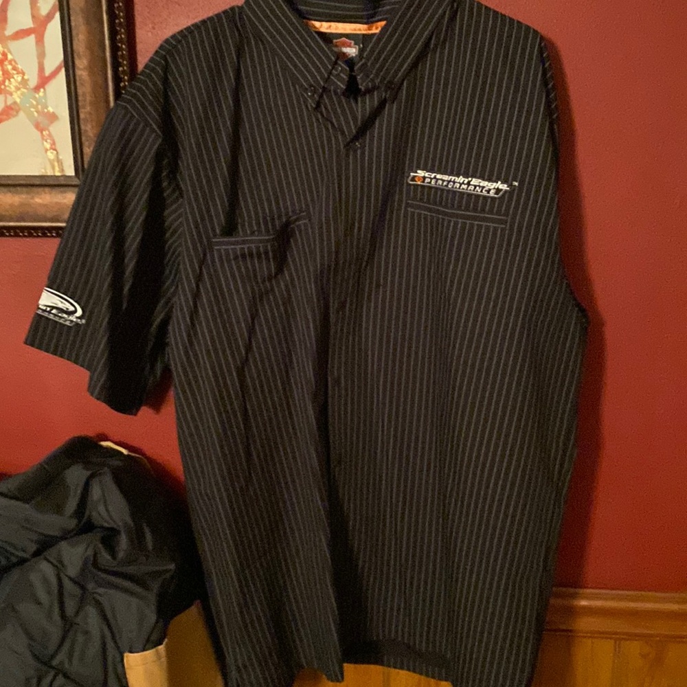 Mens Harley Davidson button up